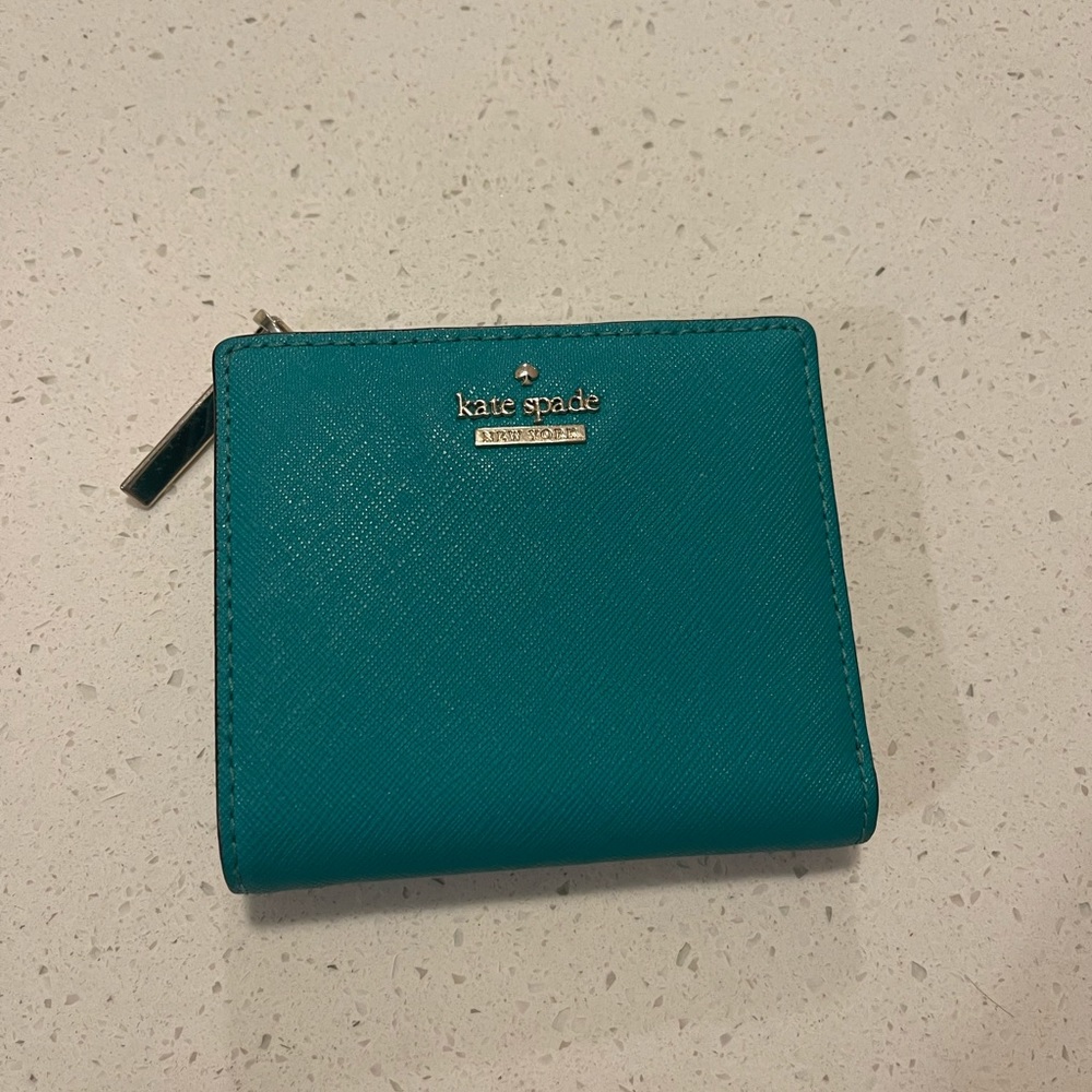 Green Kate Spade wallet